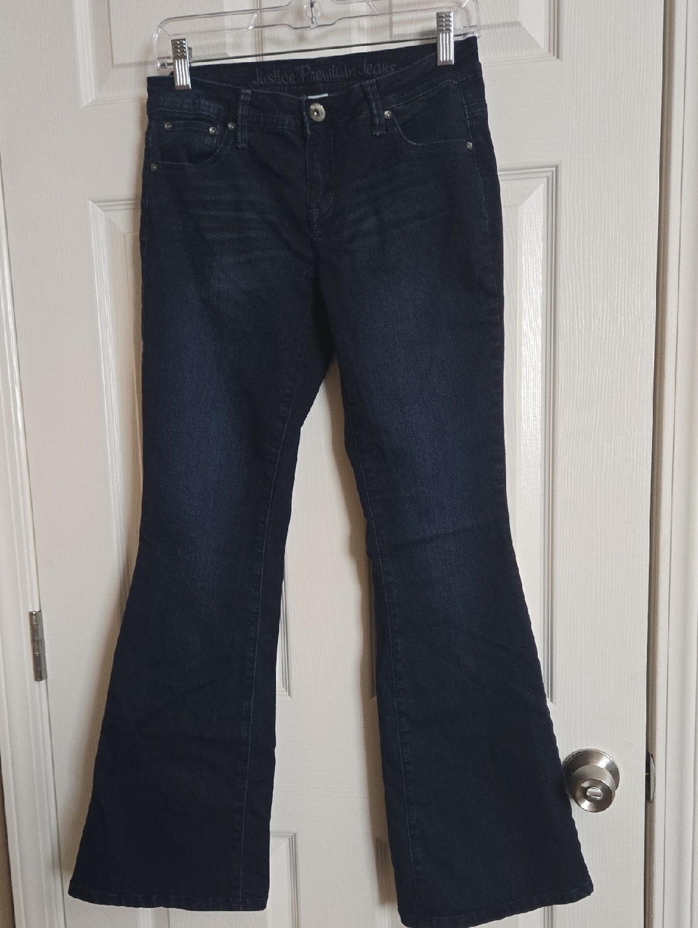 Justice Dark Indigo Flare Jeans